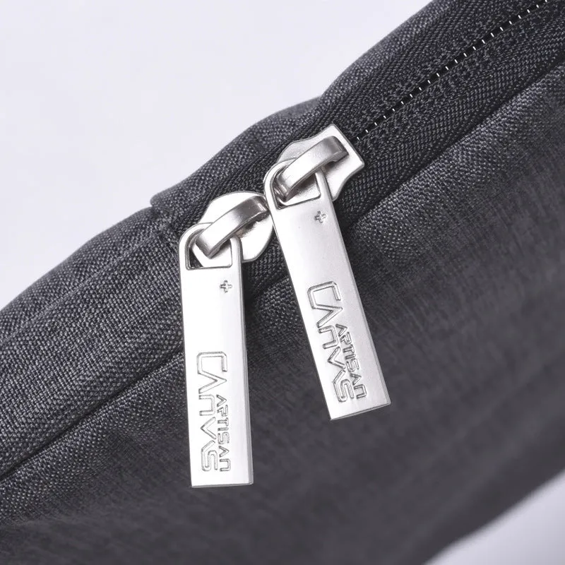 High-grade polyester water-repellent computer liner bag for 15.6 inch laptop in dark grey