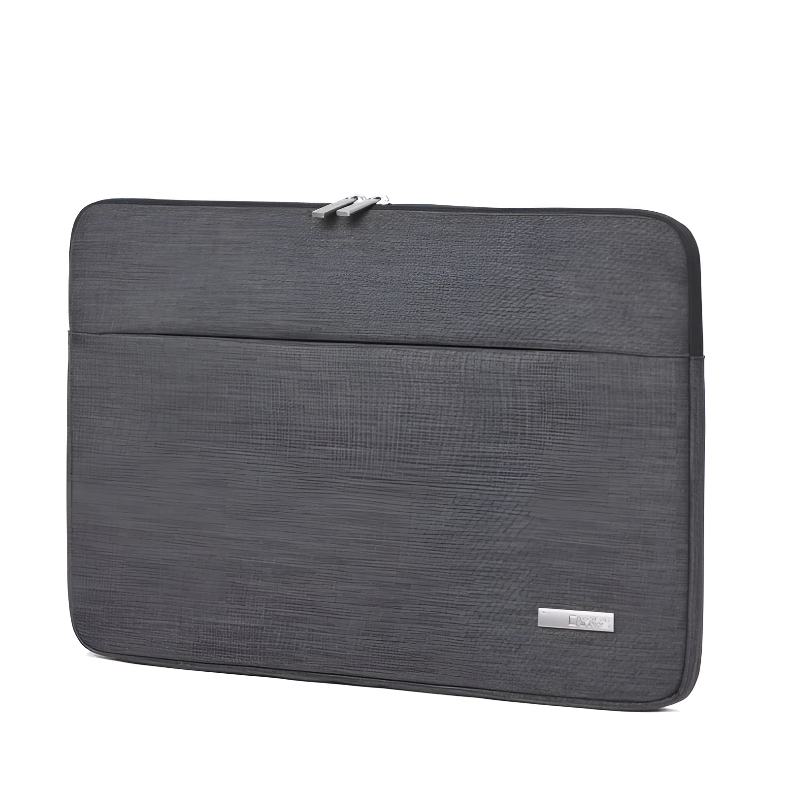 High-grade polyester water-repellent computer liner bag for 15.6 inch laptop in dark grey