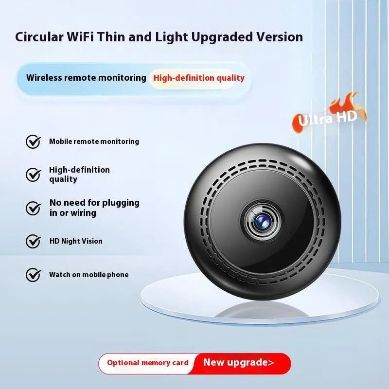 Wireless 360-degree panoramic security camera with night vision on a table