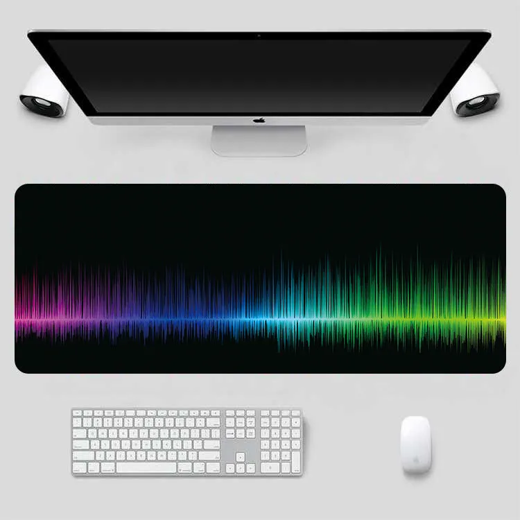 Thickened lengthened non-slip mouse pad with rubber base and cloth surface in 400x900mm size