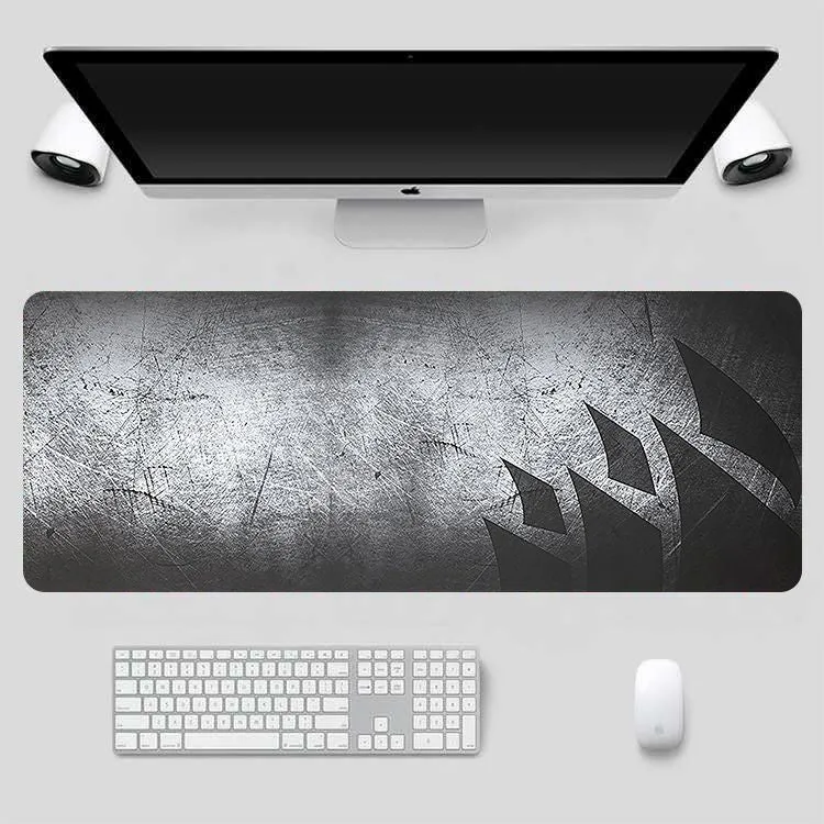 Thickened lengthened non-slip mouse pad with rubber base and cloth surface in 400x900mm size
