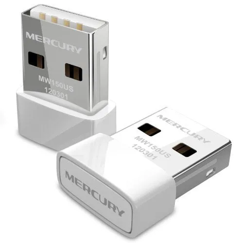 Mercury 150M wireless USB network card in white mini design with USB connector