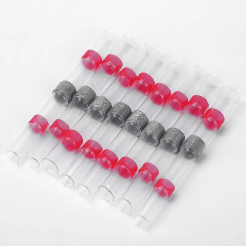 Plastic heat shrink solder ring terminal connector in multiple colours for waterproof wiring