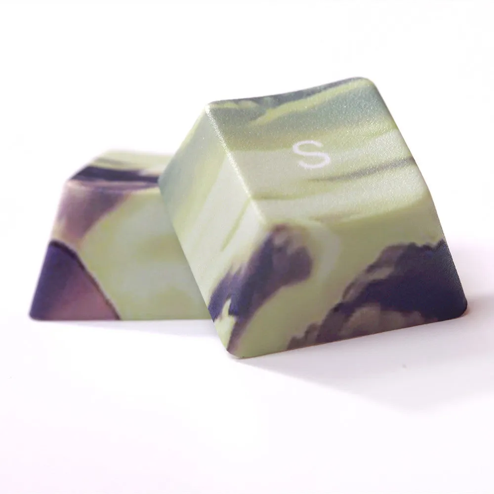 PBT five-sided sublimation keycap set sunset starry sky OEM profile mechanical keyboard keys