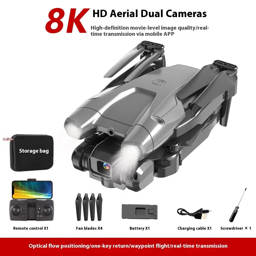S138 folding UAV drone with obstacle avoidance and aerial photography camera in black carbon fibre design