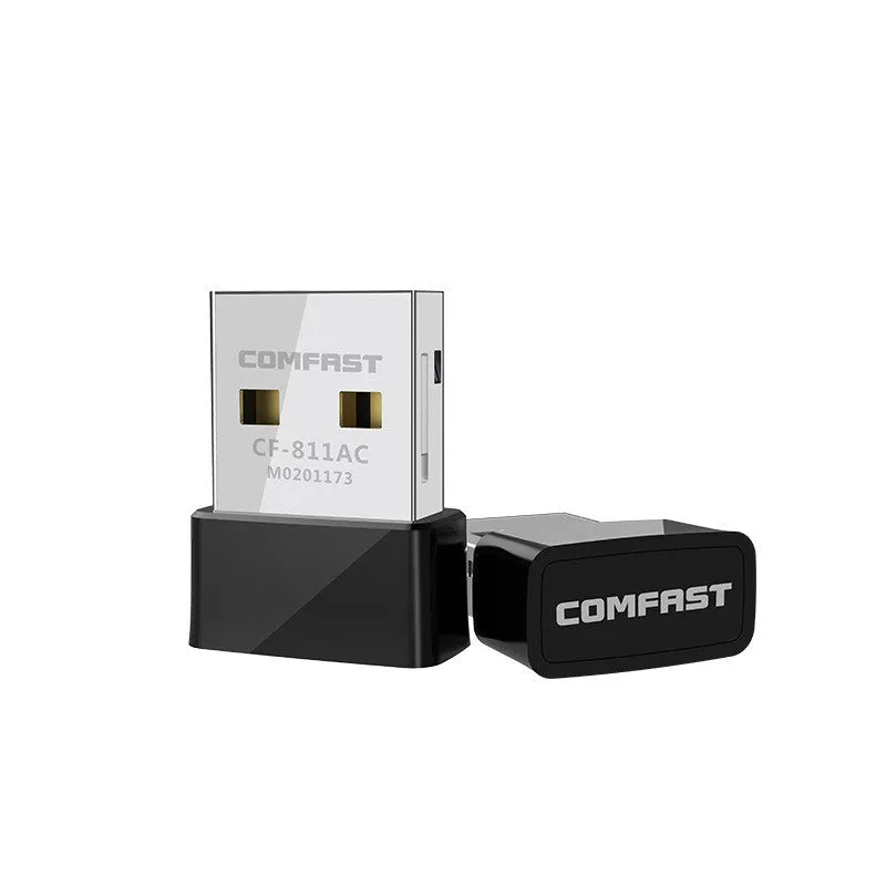 Black external USB wireless network card compatible with Apple computers for 650M dual frequency wifi