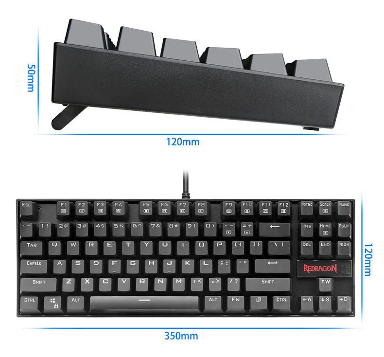 Monochrome luminous wired mechanical green axis keyboard set with mouse and headphones on a desk