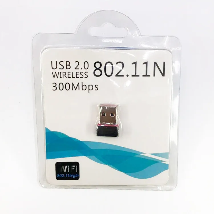 Mini USB wireless network card with RTL8188 chip, 150Mbps, built-in antenna