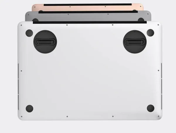 Black adjustable mini invisible ABS laptop stand for iPad and laptop, 2-pack