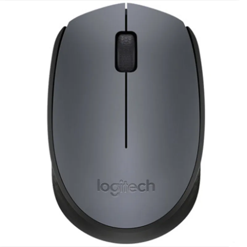 Small portable wireless mouse in red, blue, and grey with USB receiver