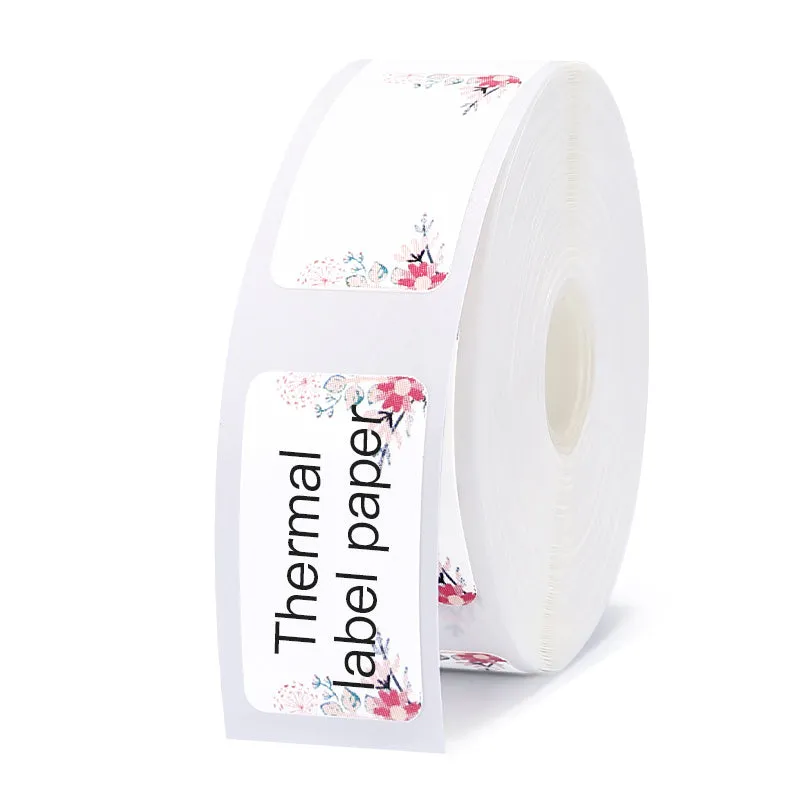 Thermal label paper roll for Jingchen D11 and D110 printers, 12mm width, three proof coating, multiple colour options