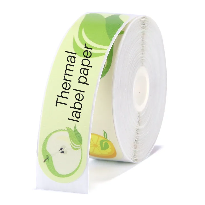 Thermal label paper roll for Jingchen D11 and D110 printers, 12mm width, three proof coating, multiple colour options