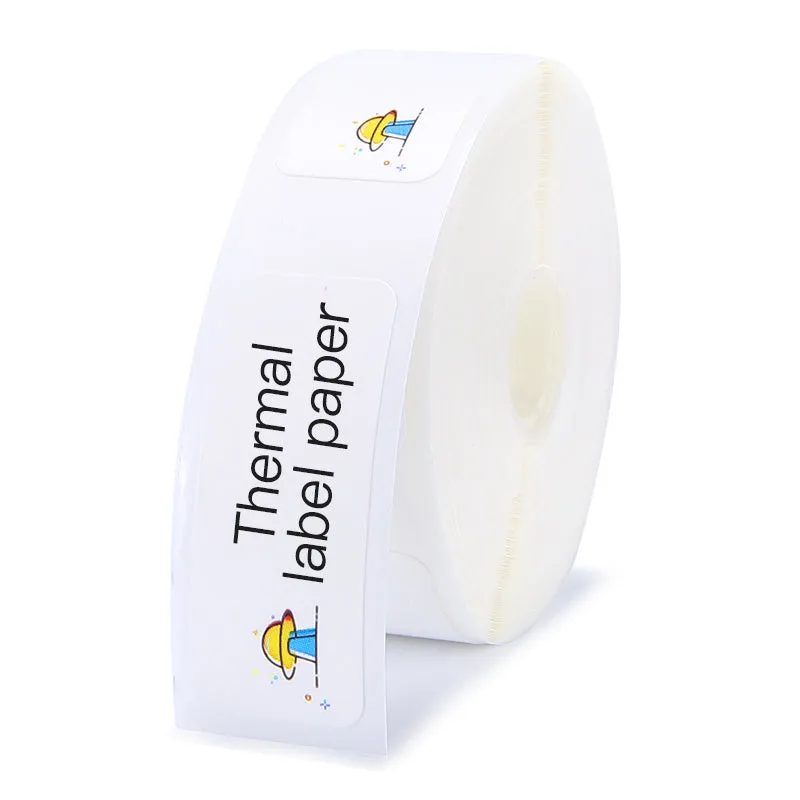 Thermal label paper roll for Jingchen D11 and D110 printers, 12mm width, three proof coating, multiple colour options