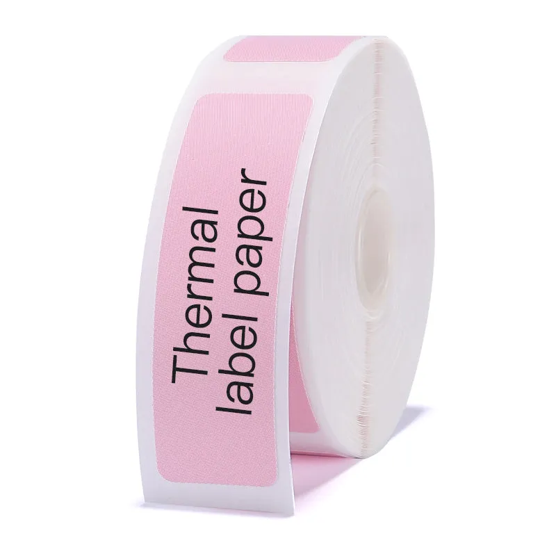 Thermal label paper roll for Jingchen D11 and D110 printers, 12mm width, three proof coating, multiple colour options