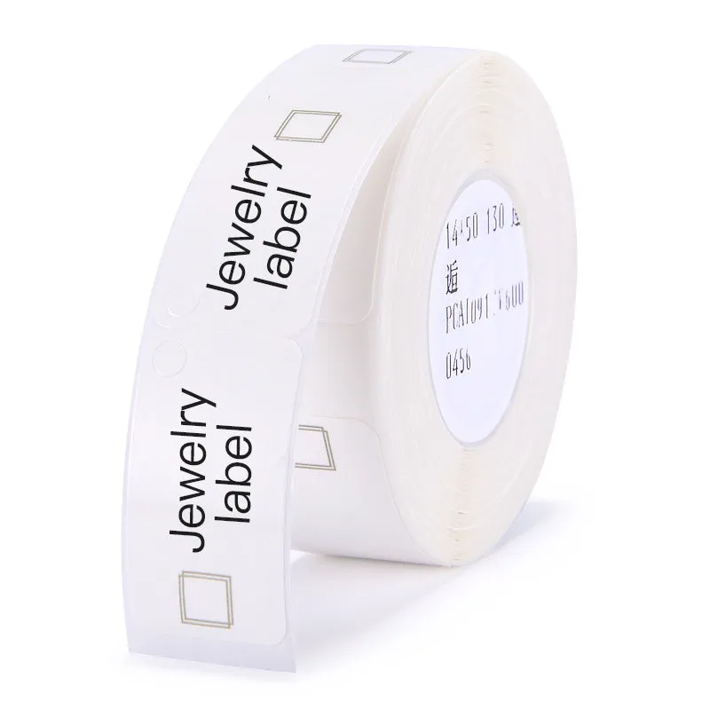 Thermal label paper roll for Jingchen D11 and D110 printers, 12mm width, three proof coating, multiple colour options