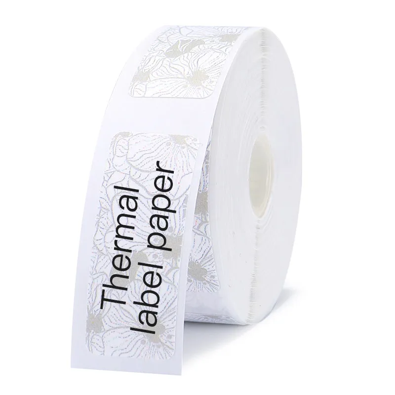 Thermal label paper roll for Jingchen D11 and D110 printers, 12mm width, three proof coating, multiple colour options