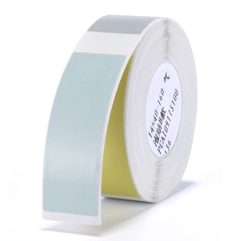 Thermal label paper roll for Jingchen D11 and D110 printers, 12mm width, three proof coating, multiple colour options