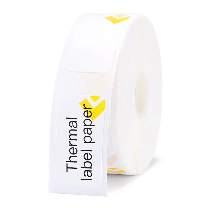 Thermal label paper roll for Jingchen D11 and D110 printers, 12mm width, three proof coating, multiple colour options