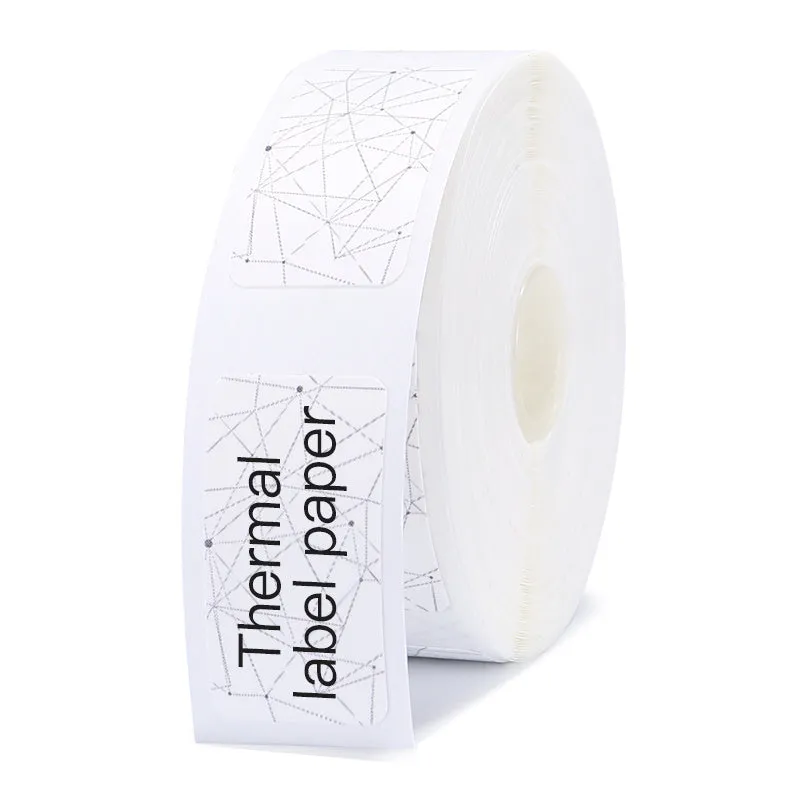 Thermal label paper roll for Jingchen D11 and D110 printers, 12mm width, three proof coating, multiple colour options