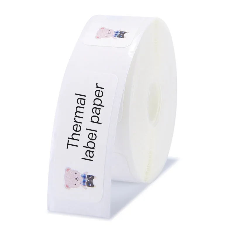 Thermal label paper roll for Jingchen D11 and D110 printers, 12mm width, three proof coating, multiple colour options