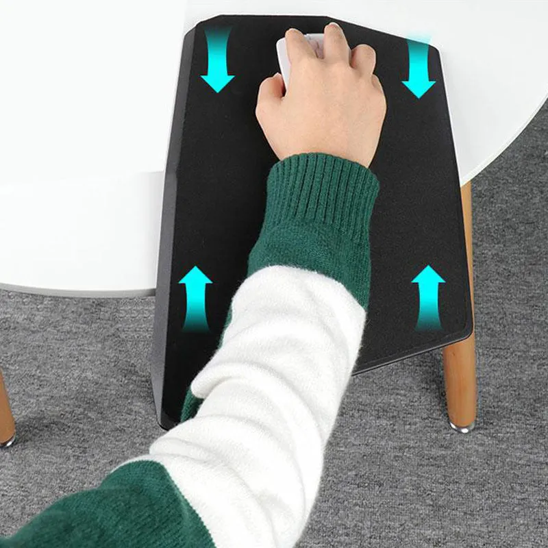 Creative Game Office Three-Dimensional Geometric Mouse Pad Black 35.8x21x2.8cm Honeycomb Support