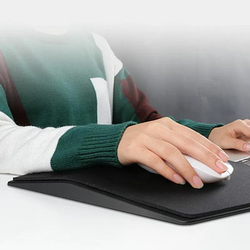 Creative Game Office Three-Dimensional Geometric Mouse Pad Black 35.8x21x2.8cm Honeycomb Support