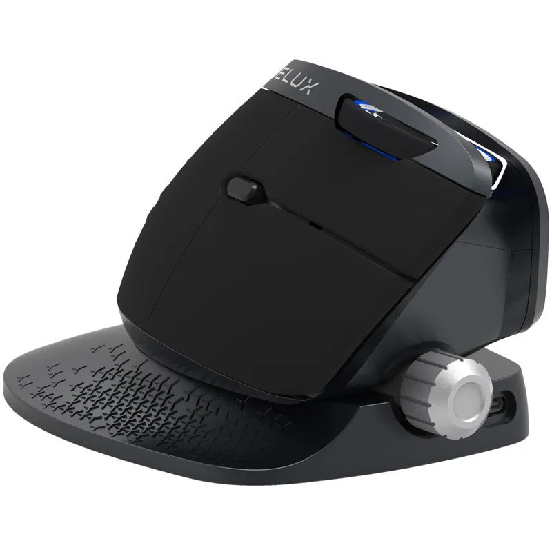 Black M618X wireless Bluetooth gaming mouse with 6 buttons and Type-C charging cable