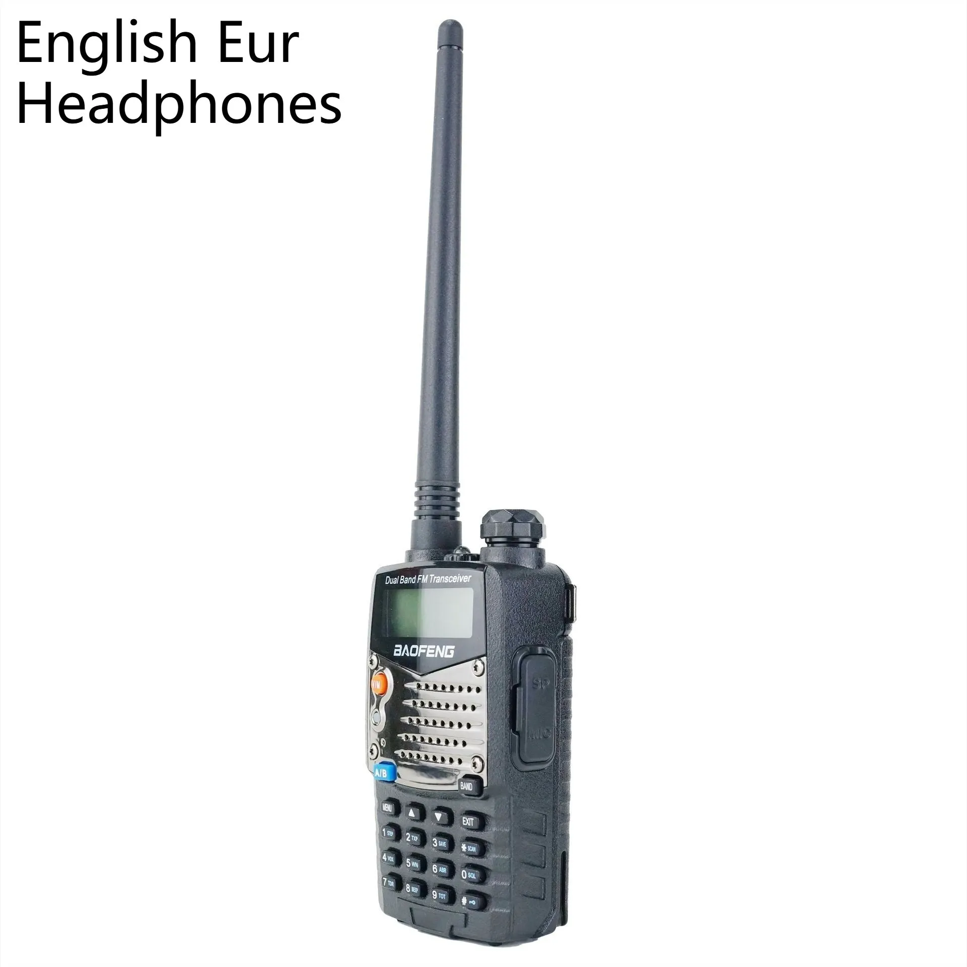 Baofeng UV-5RA dual-band two-way radio with dual display screen and antenna