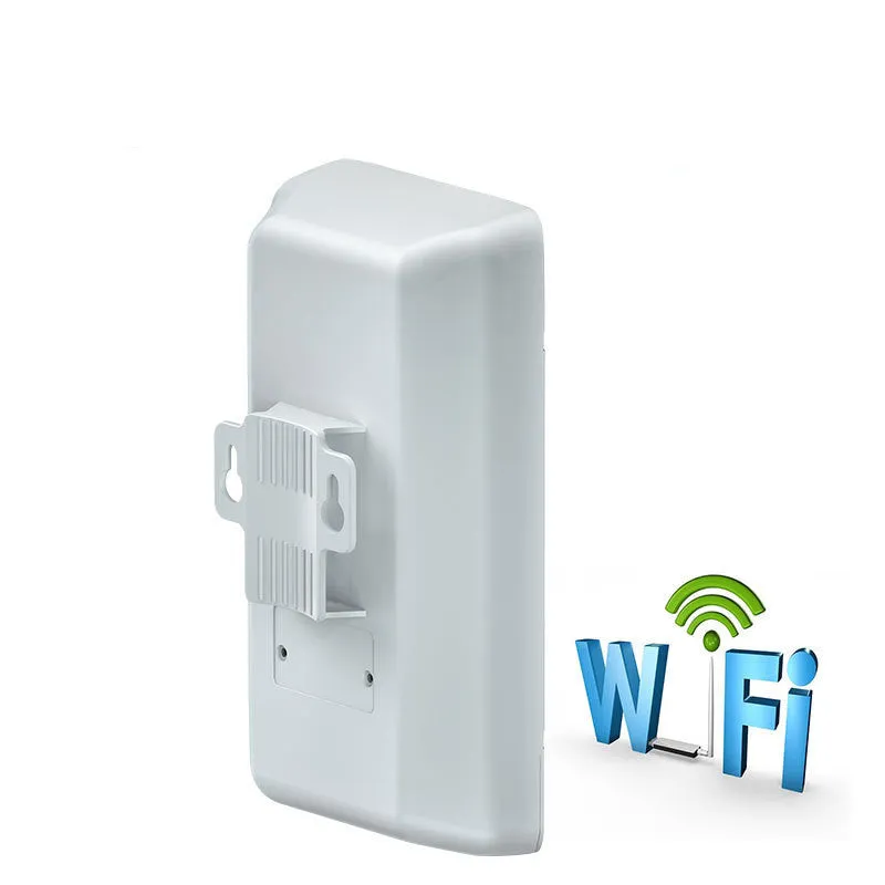 White 4G LTE outdoor CPE router with antennas, 300Mbps dual-band wireless, full netcom