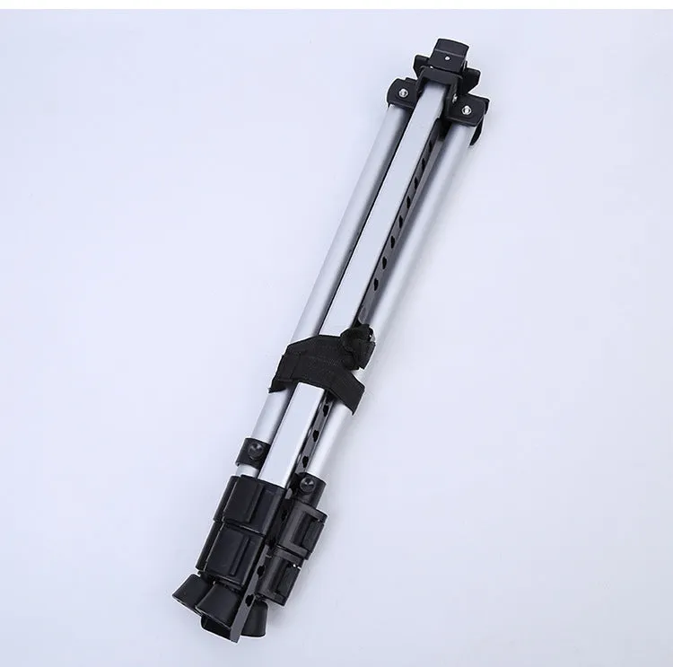 Silver adjustable aluminium alloy easel folded for transport with black carrying bag and shoulder strap