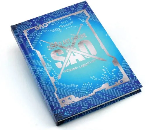 Sword Art Online hardcover notebook with character design on paper cover, 32K size