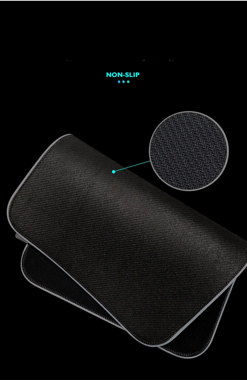 Symphony gaming light-emitting mouse pad with RGB illumination, cloth surface, 300x600x4mm size