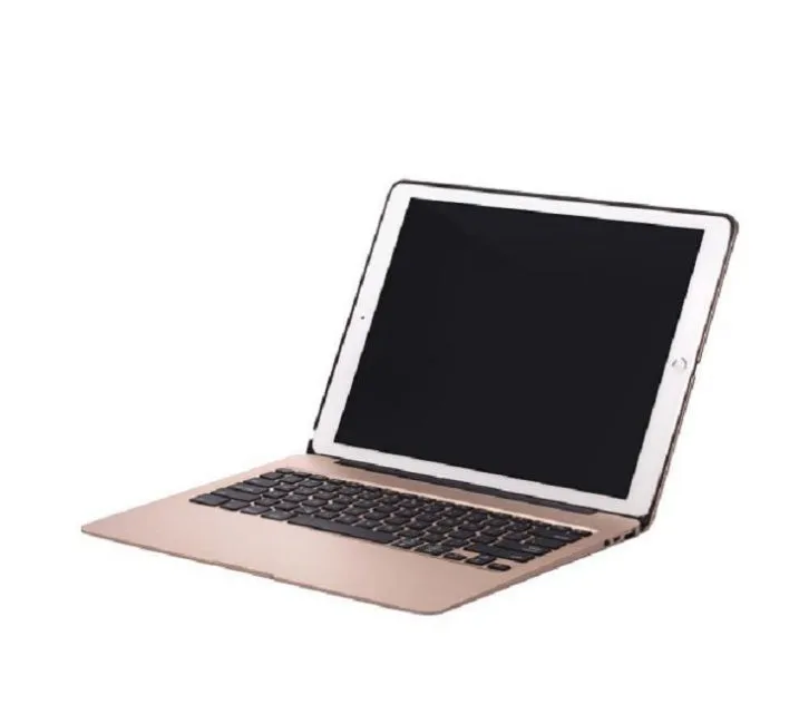 F07 full metal Bluetooth keyboard in silver, compatible with iPad Pro 12.9 inch, aluminium body, rechargeable battery