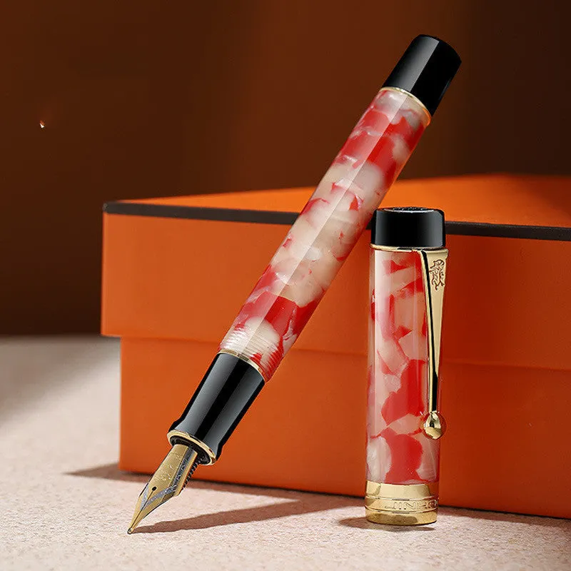 Tofu fountain pen set of 9 iridium nib 0.5mm business gift pens in various colours