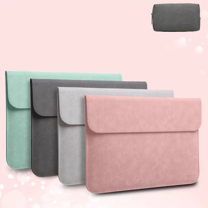 Black fleece flanged laptop liner pack suitable for 14 inch laptop dimensions 375x268mm
