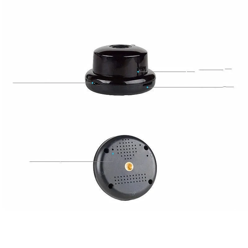 Wireless network monitor dome camera with 1.3MP CMOS sensor and 3.6mm lens for outdoor security