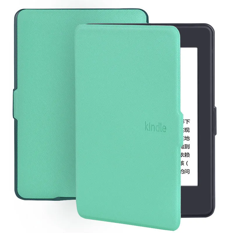 Kindle Paperwhite microfiber leather case in black, book-style cover, 170mm x 120mm x 10mm