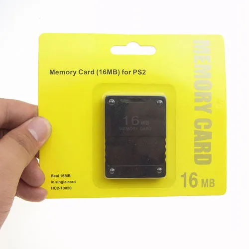 PS2 memory card in colour variant with plug connector for PlayStation 2 console save storage