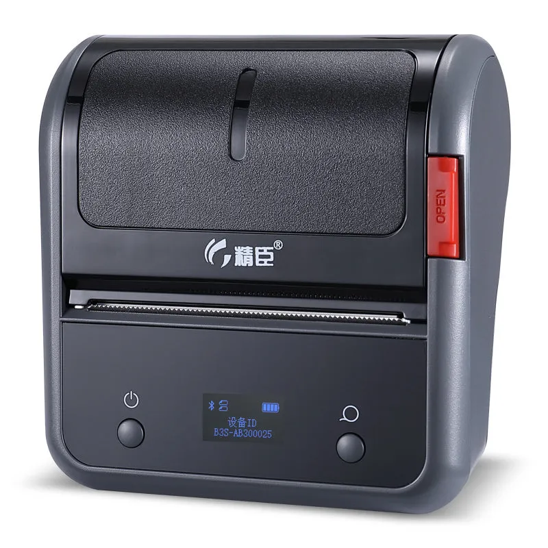 B3S grey commercial smart label printer with Bluetooth thermal printing and label paper