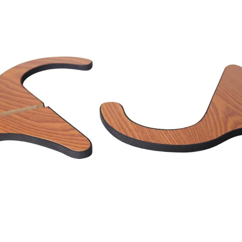 Wood folding ukulele bracket stand with anti-slip 3m EVA padding for 21-26 inch ukuleles