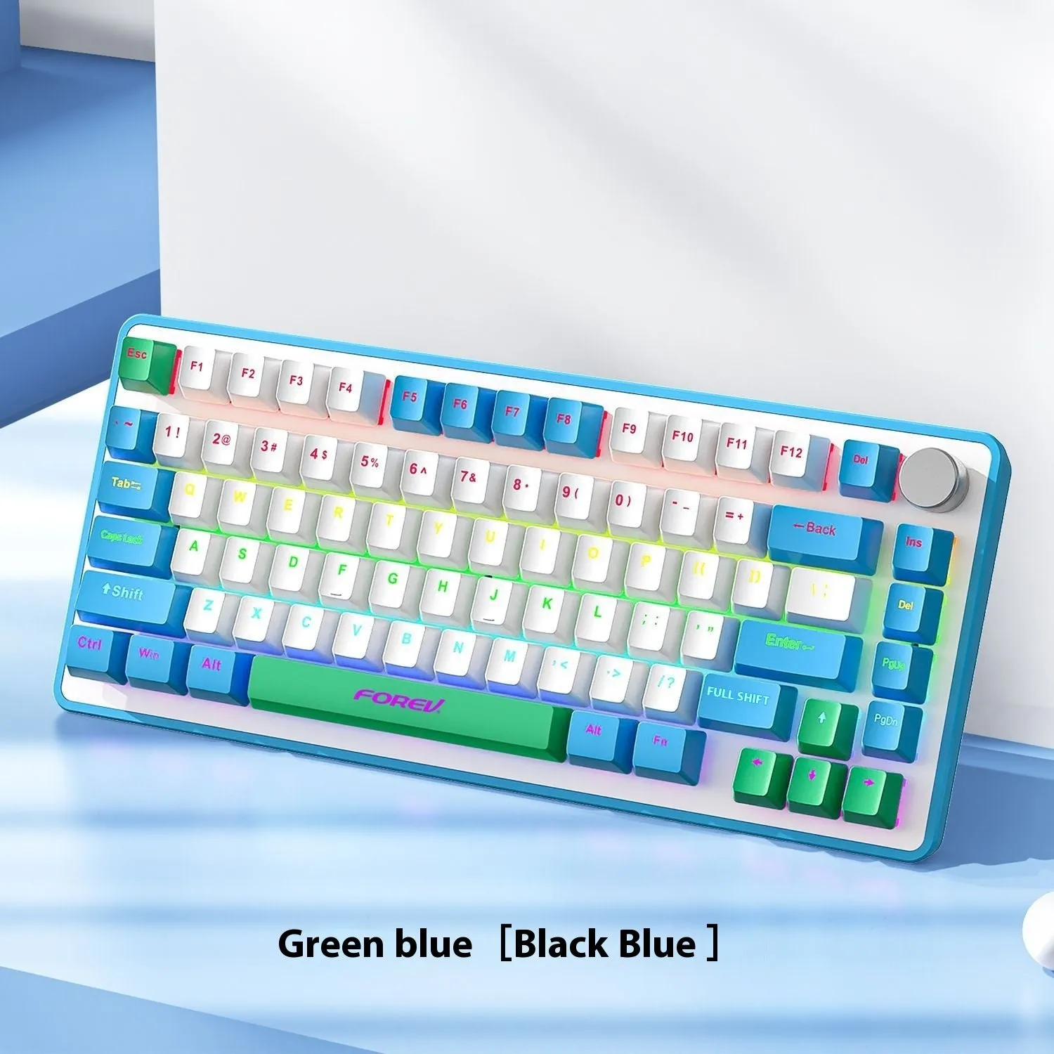 98-key mechanical keyboard and mouse set with backlight in various colour options