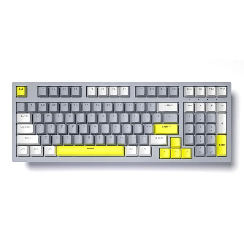 98-key mechanical keyboard and mouse set with backlight in various colour options