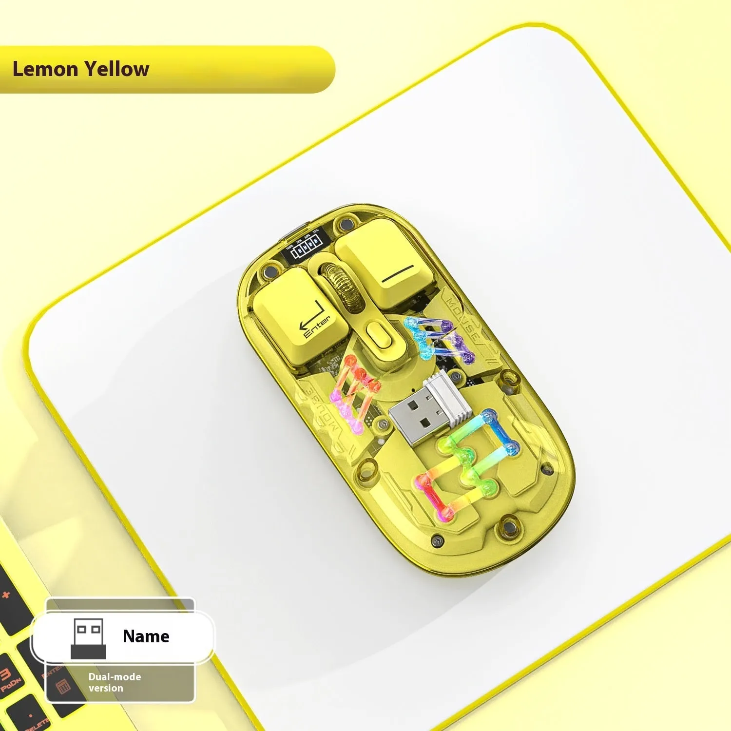 98-key mechanical keyboard and mouse set with backlight in various colour options