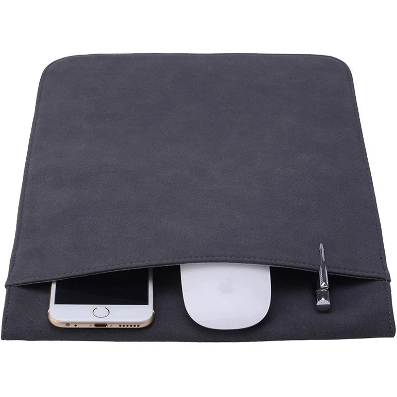 Neoprene notebook case for 11-12 inch laptop in Dark Gray with 6mm thickness