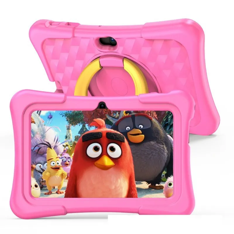 Children's Tablet Computer 7 Inch IPS Screen Quad-core Processor Android 12 2GB RAM 8GB Storage WiFi Bluetooth Gravity Sensing Original Handwriting Support Pink Blue A133 A33 8321