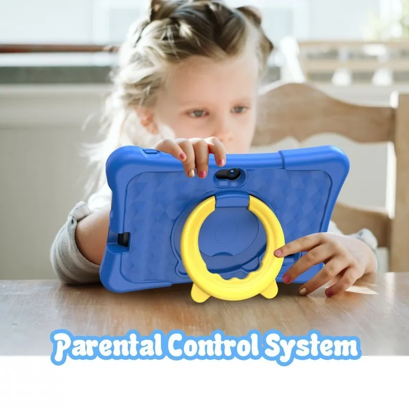Children's Tablet Computer 7 Inch IPS Screen Quad-core Processor Android 12 2GB RAM 8GB Storage WiFi Bluetooth Gravity Sensing Original Handwriting Support Pink Blue A133 A33 8321