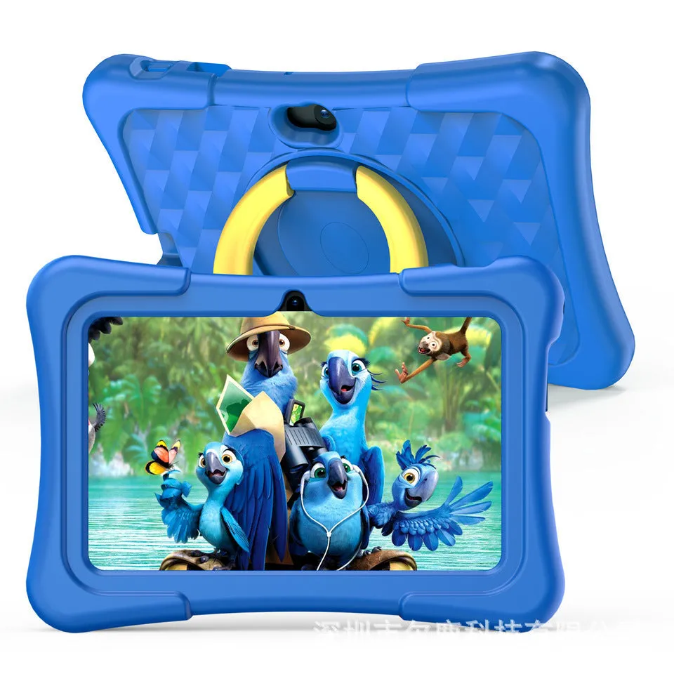 Children's Tablet Computer 7 Inch IPS Screen Quad-core Processor Android 12 2GB RAM 8GB Storage WiFi Bluetooth Gravity Sensing Original Handwriting Support Pink Blue A133 A33 8321