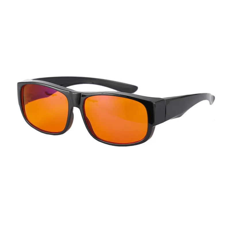 Anti-blue light glasses with PC frame and PRO lens blocking 99% blue light, available in Circle colour