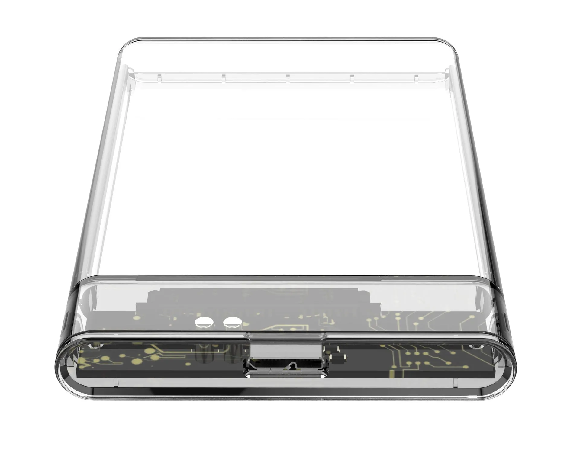 Transparent PC hard disk box for 2TB 3TB 4TB SATA drive with USB interface