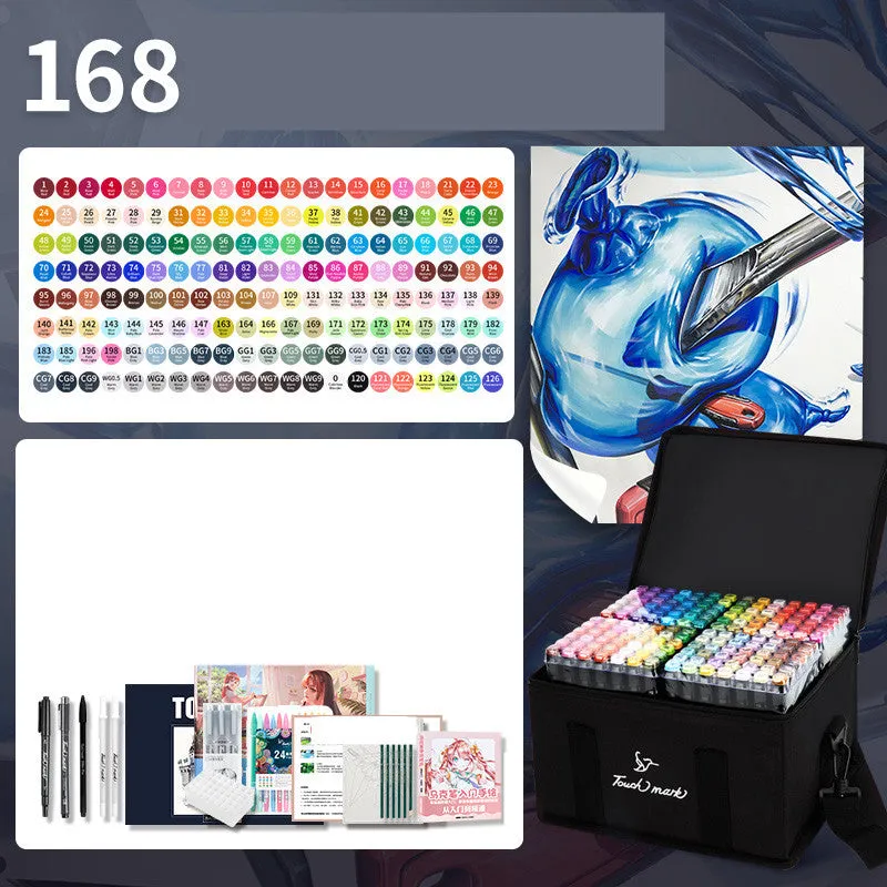 Children's watercolour pen set with flower pencil bag featuring 24 to 36 colour options for school art projects